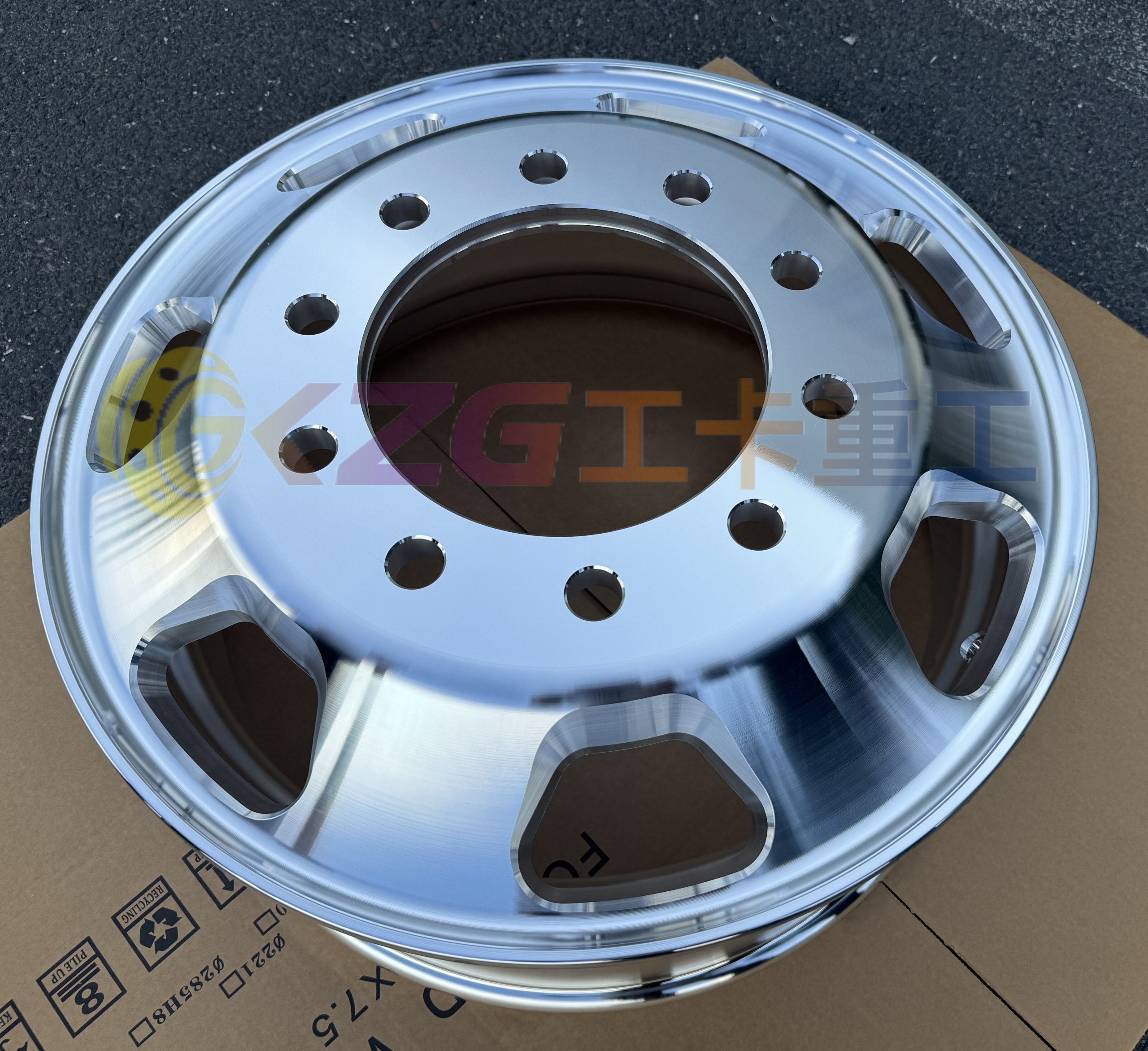 19.5x7.5 machined forged aluminum wheel rim 19.5x7.5 machined forged aluminum wheel rim