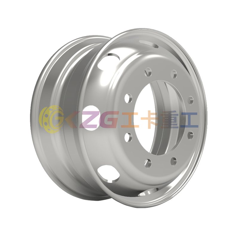 19.5*6.75 Truck Tubeless Steel Wheels with Rim Size 19.5X6.75 matched tyre size 9R19.5