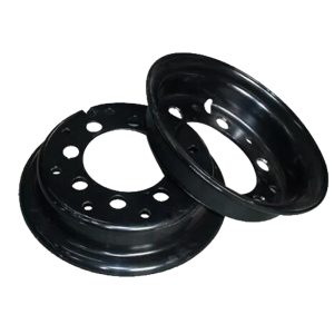Forklift steel wheels with rim size 5.00S-12 for matching 700-12 Forklift tires