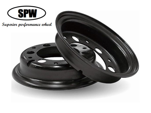 Forklift steel wheels with rim size 5.00S-12 for matching 700-12 Forklift tires