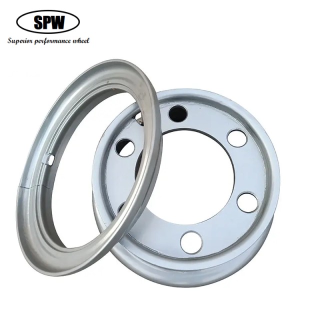 Forklift steel wheels with rim size 5.00S-12 for matching 700-12 Forklift tires