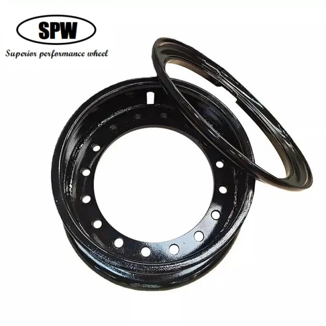 Forklift steel wheels with rim size 8.0-15 for matching 300-15 tires