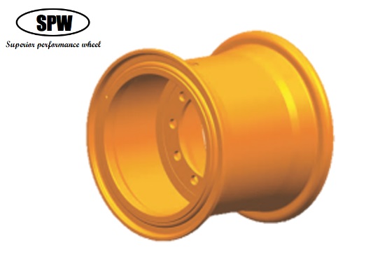 Steel wheels with rim size 25-19.50/2.5 for 23.5-25 tires