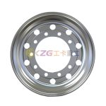 polished aluminum wheel with rim size 22.5×11.75 for tires 15R22.5 385/65R22.5