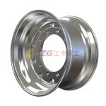 polished aluminum wheel with rim size 22.5×11.75 for tires 15R22.5 385/65R22.5