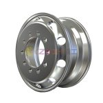 High polished aluminum wheel with rim size 17.5×6.75 for tires 9R17.5 235/75R17.5