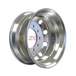 High polished aluminum wheel with rim size 17.5×6.75 for tires 9R17.5 235/75R17.5