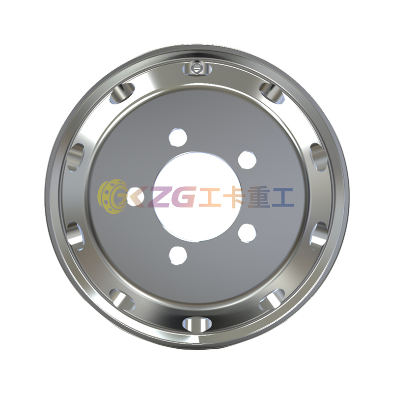 mirror polished aluminum wheel with rim size 19.5×7.5 for tires 245/70R19.5