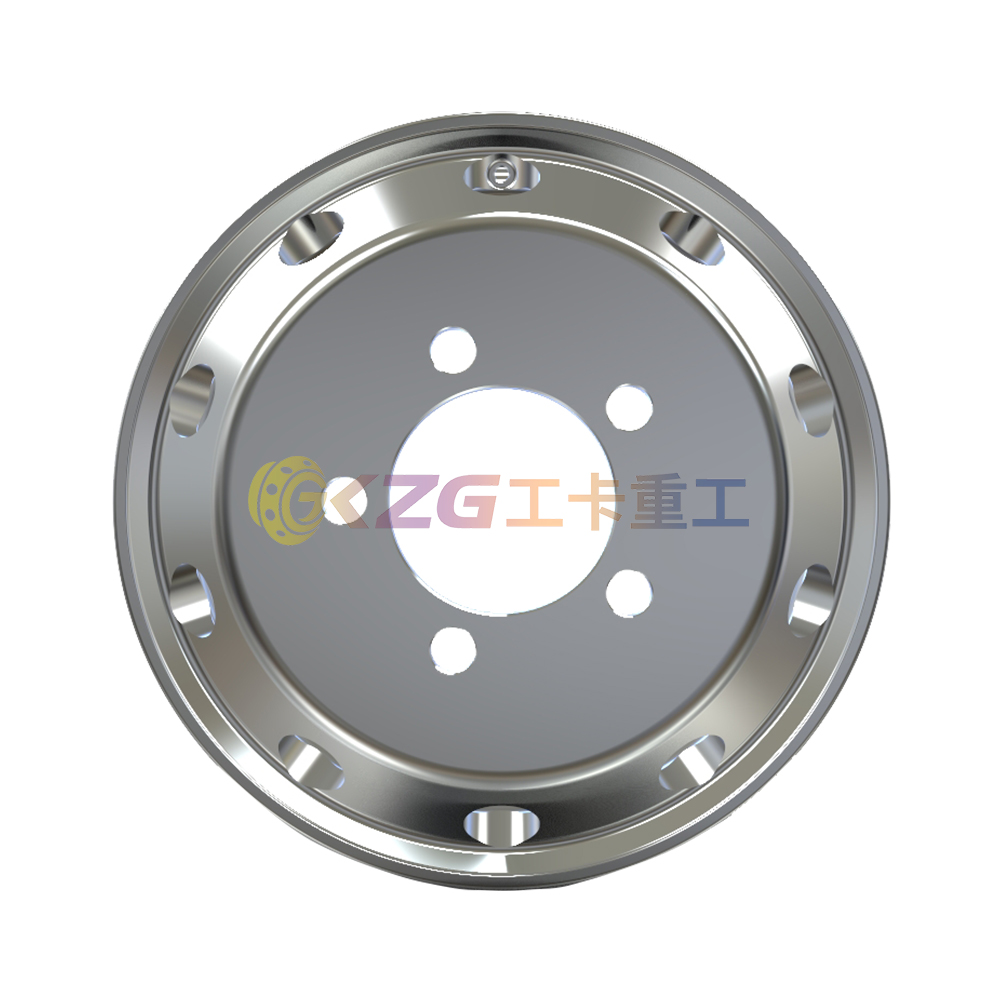 mirror polished aluminum wheel with rim size 19.5×7.5 for tires 245/70R19.5