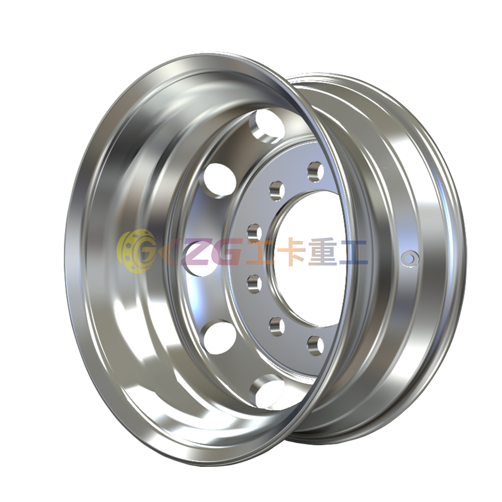 Aluminum wheel with rim size 17.5×6.0
