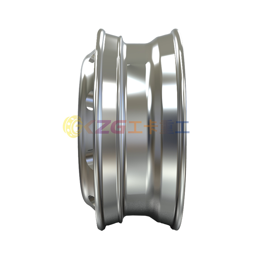 Aluminum wheel with rim size 22.5×7.5 for tire size 275/75R22.5 and 10R22.5