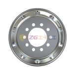 Forged aluminum wheel with rim size 19.5×6.75 for tires 9R19.5 225/70R19.5