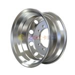 mirror polished aluminum wheel with rim size 17.5×6.75 for tires 9R17.5 235/75R17.5