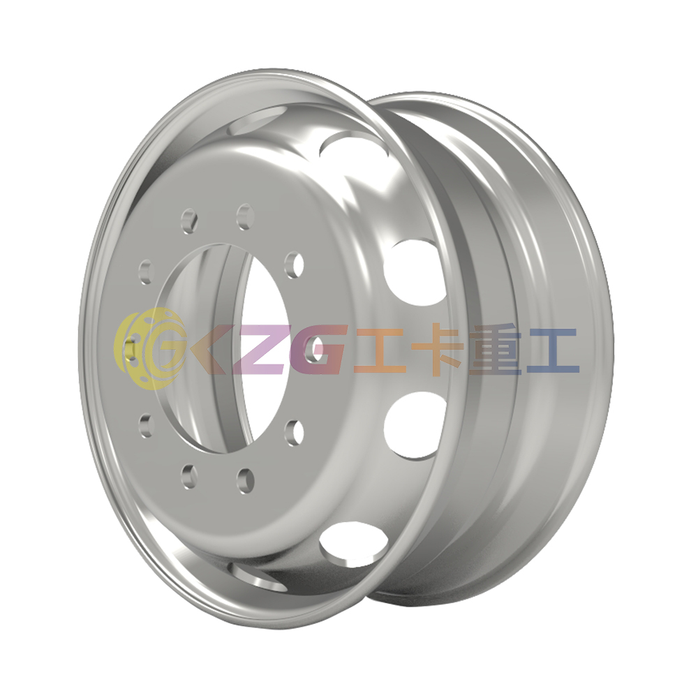 Truck tubeless Steel Wheels with Rim Size 22.5X8.25 matched tyre size 11R22.5
