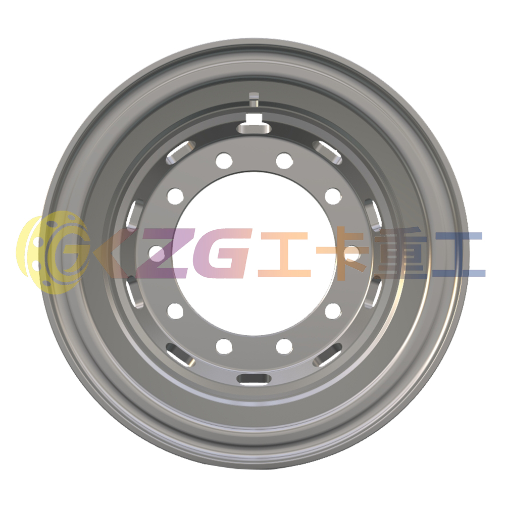 9.0-20, Tube Steel Wheel with Steyr Standard, Matched Tyre Size 1200-20, Chinese Truck Wheel Factory