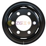 6.0-16 Customized Colors Tube Steel Wheel Rims 6.0-16 Matched Tire Sizes 750-16 for Trucks