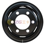 6.0-16 Customized Colors Tube Steel Wheel Rims 6.0-16 Matched Tire Sizes 750-16 for Trucks
