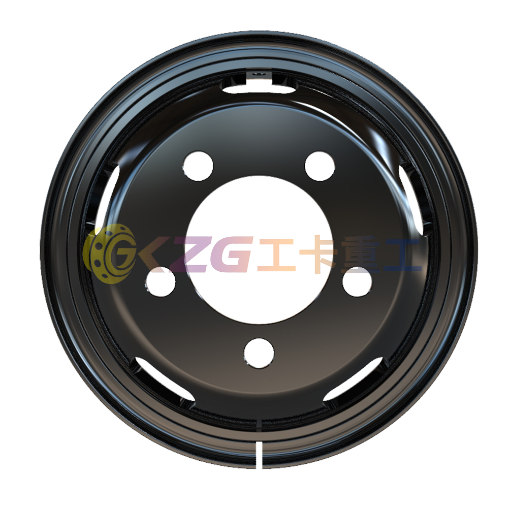 5.5-16 Tube Steel Wheel Rims 5.5-16 Matched Tire Sizes 700-16 for Trucks Can Customizable Colors