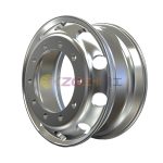 High polished aluminum wheel with rim size 24.5✖9.00 for tires 12R24.5 315/80R24.5