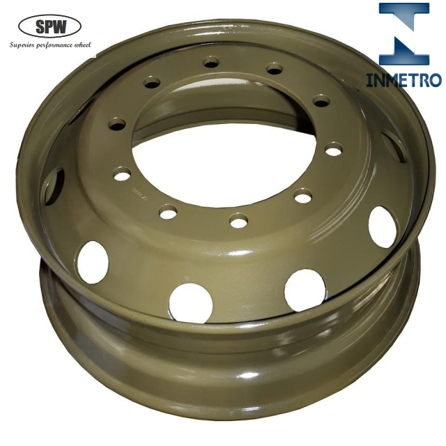 Tubeless truck wheel-rim size-24.5*8.25 for tyre 11R24.5-Brazil INMETRO Certification also available