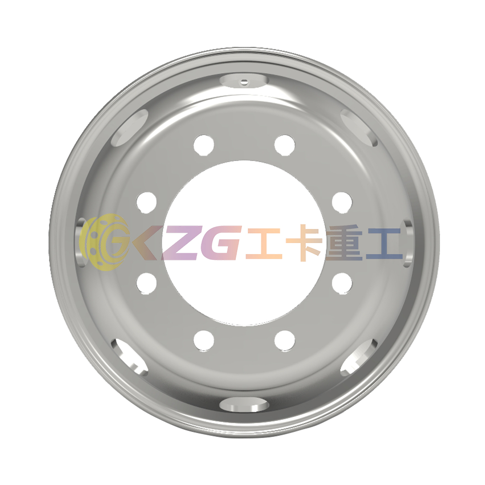 19.5×7.5-Tubeless Steel Wheel Rim 19.5*7.5 Matched Tire Size 245/70R19.5 for Truck