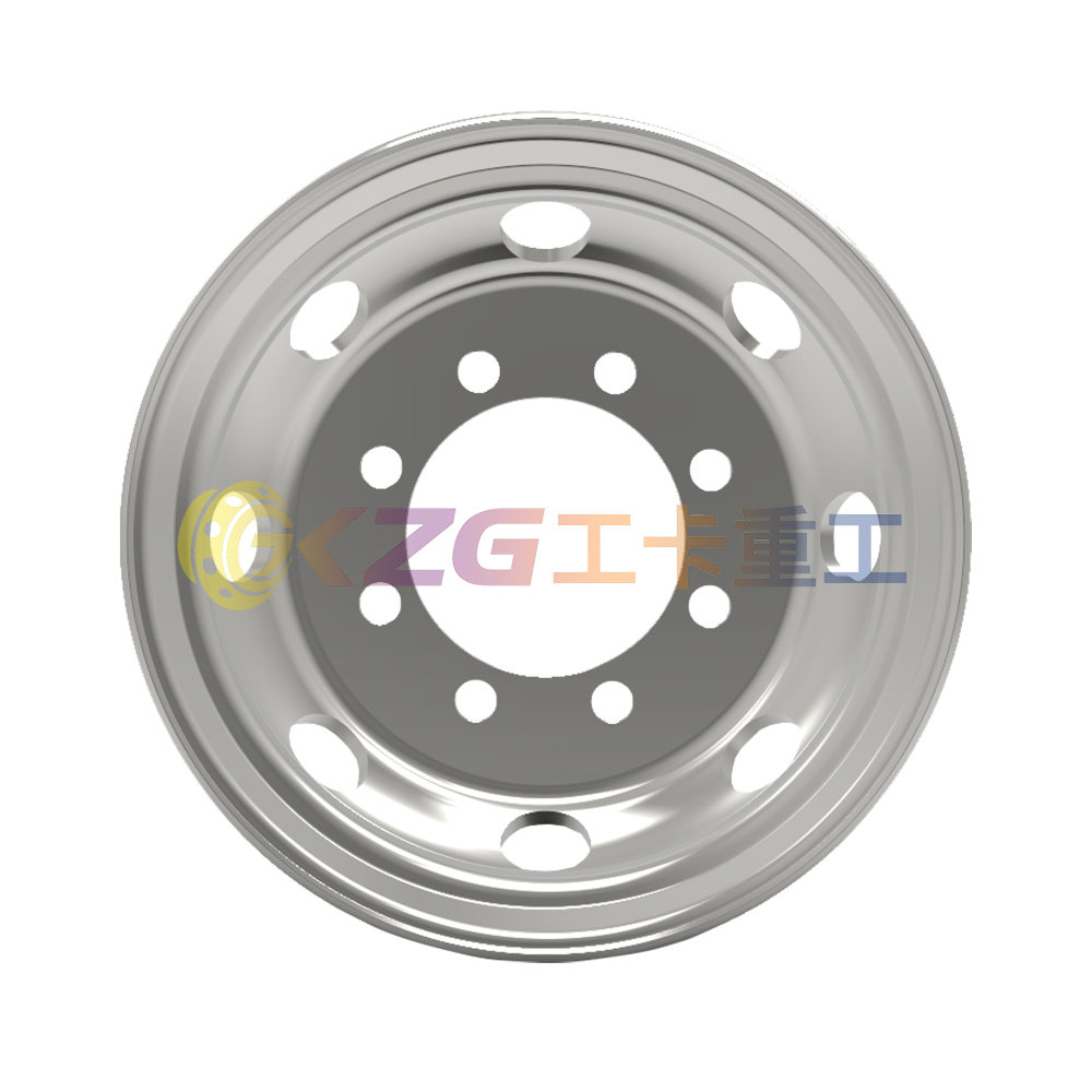 Tubeless truck wheel-rim size-22.5*7.5 with Brazil INMETRO Certification matched tyre size 245/75R22.5 and 275/80R22.5