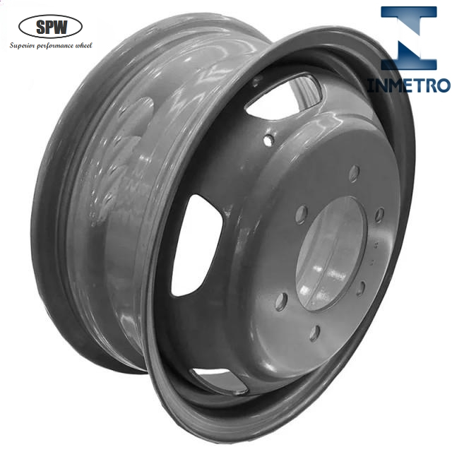 Tubeless truck wheel-rim size-22.5*7.5 with Brazil INMETRO Certification matched tyre size 245/75R22.5 and 275/80R22.5