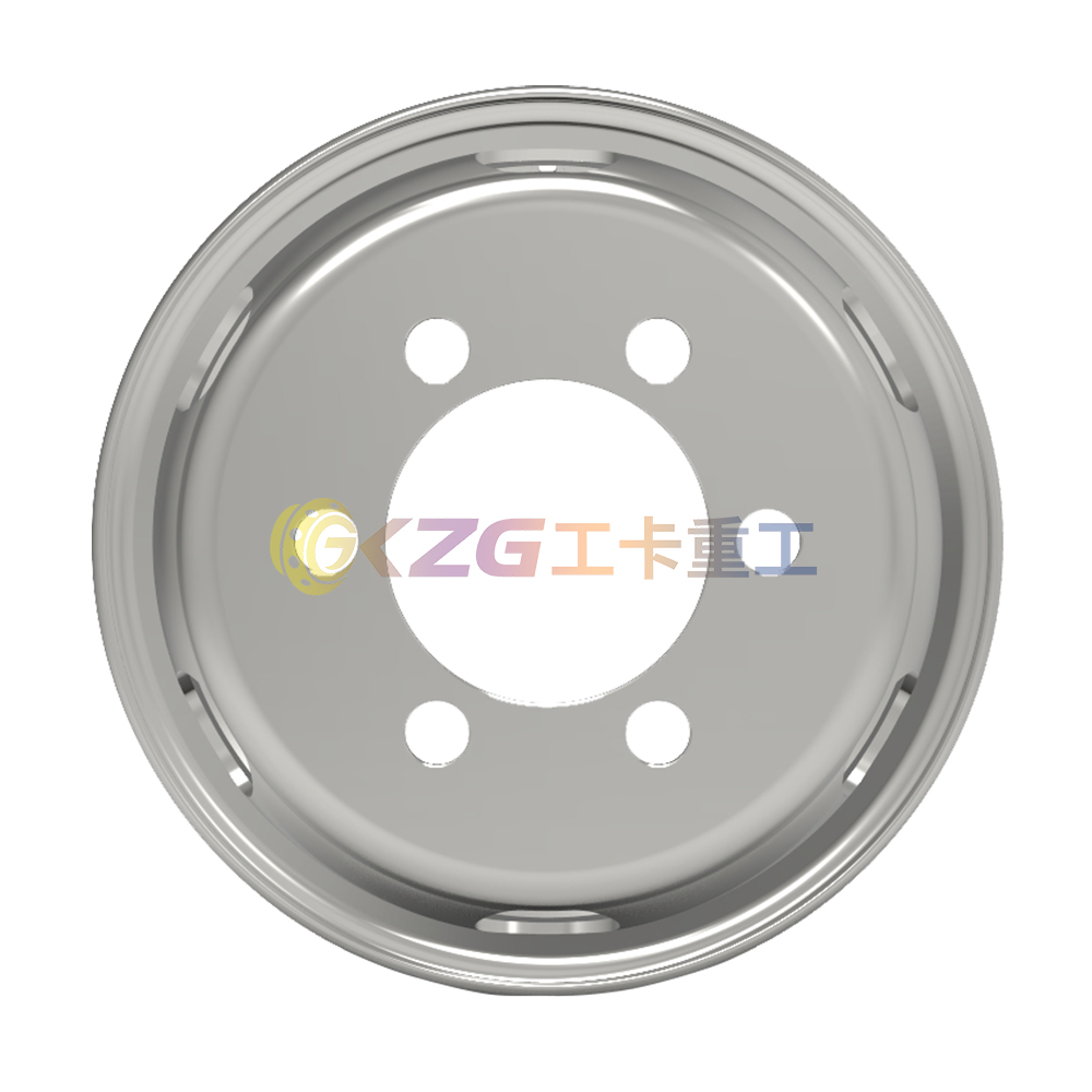 Tubeless Steel Wheel Rim 17.5*6.0 Matched Tire Size 8R17.5 for Commercial Vehicles / Motor Homes And Trucks