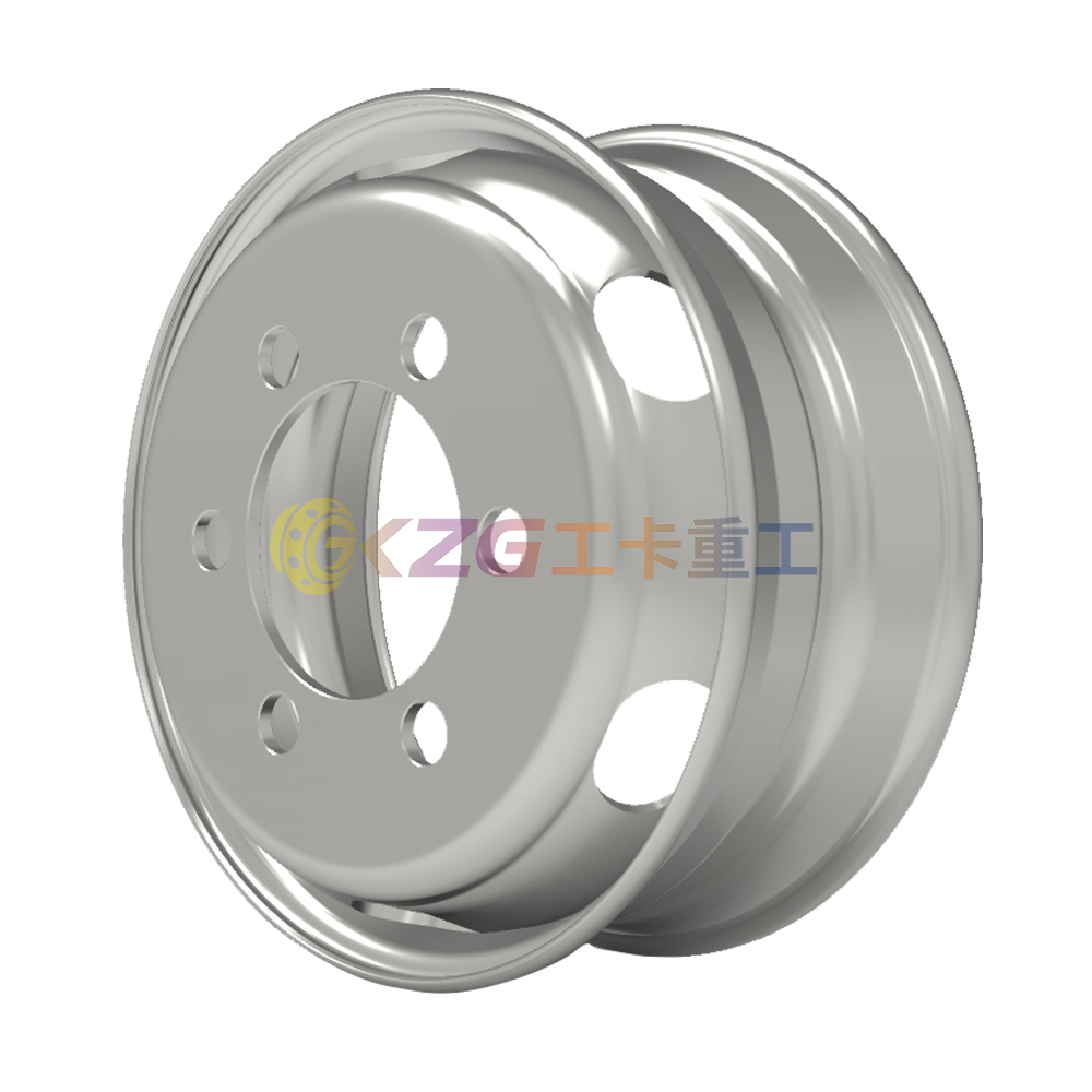 Tubeless Steel Wheel Rim 17.5*6.0 Matched Tire Size 8R17.5 for Commercial Vehicles / Motor Homes And Trucks