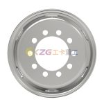 Tubeless Steel Wheel Rim 17.5*6.0 Matched Tire Size 8R17.5 for Commercial Vehicles / Motor Homes And Trucks