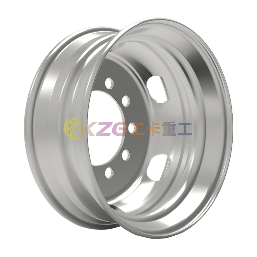 Tubeless Steel Wheel Rim 17.5*6.0 Matched Tire Size 8R17.5 for Commercial Vehicles / Motor Homes And Trucks