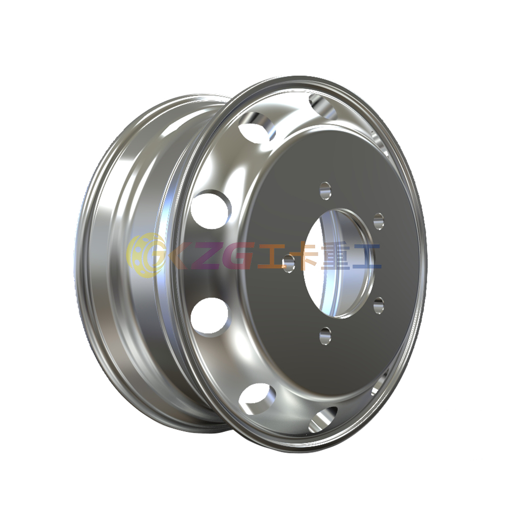 Forged Aluminum Wheels with Rims Size 19.5X6.75 Matched Tires Size 9R19.5