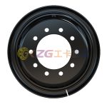 7.50V-20, Tube Steel Wheel with American Standard, Matched Tyre Size Matched Tyre Size 1000-20, Chinese Truck Wheel Factory