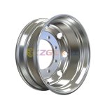 double polished aluminum wheel with rim size 19.5✖6.75 for tires 9R19.5 225/70R19.5