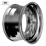 Forged Aluminum Wheels with Rims Size 22.5X14.00 match Tires Size 455/55R22.5