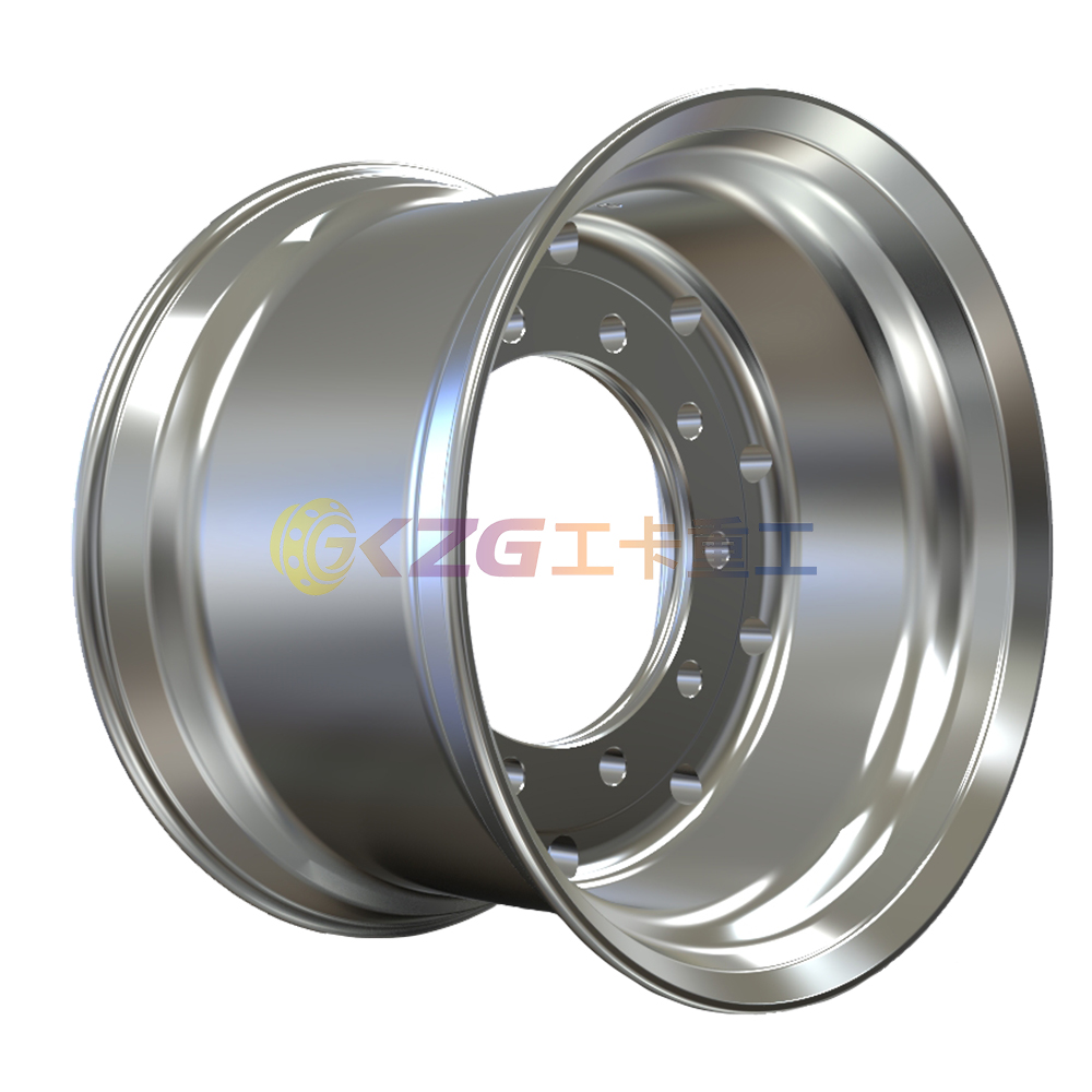High Quality Forged Aluminum Wheel Rims Size 22.5*14.00 Matched 445/65R22.5 Tires
