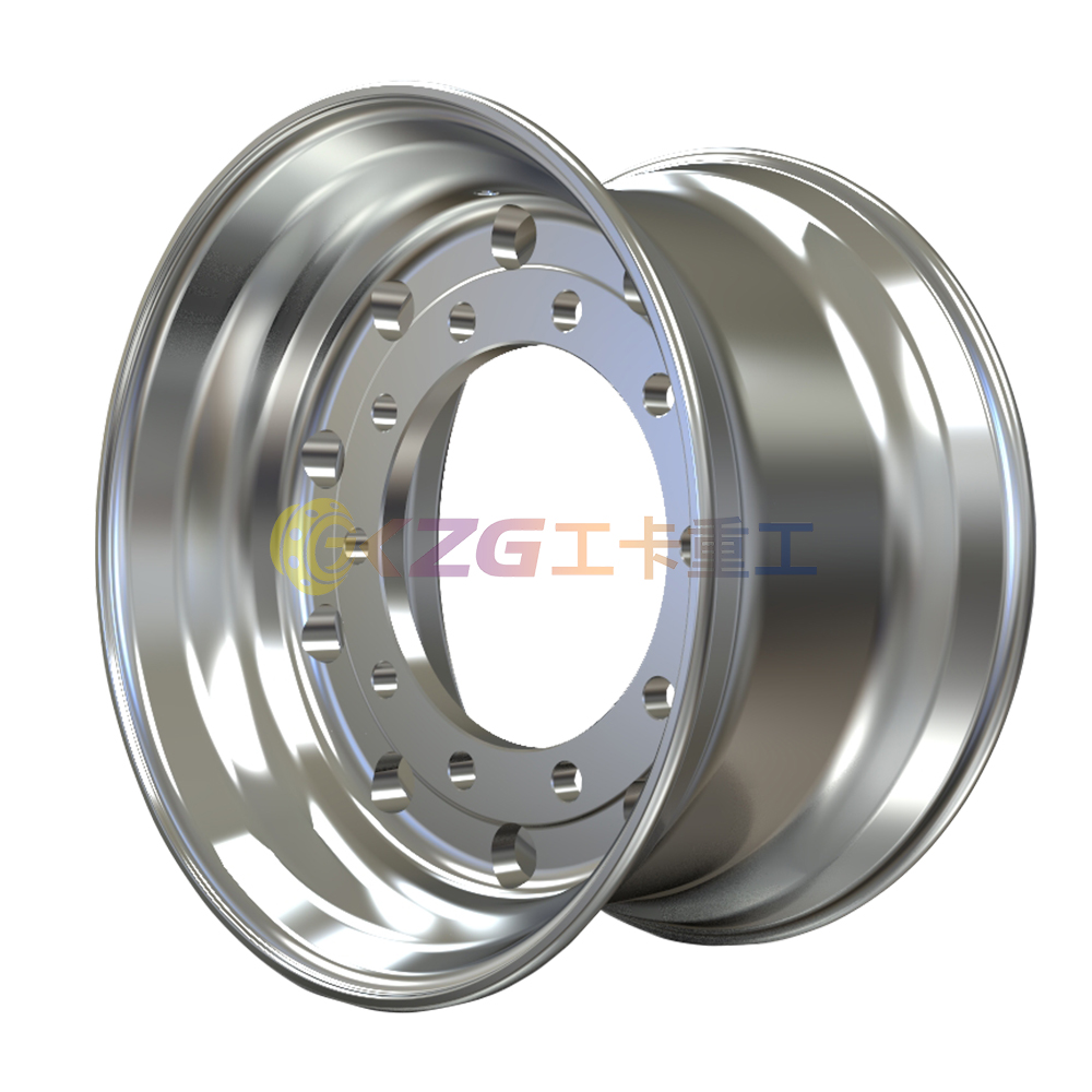 Forged Aluminum Truck Wheel with Rims Size 22.5×11.75 for Tires Size 15R22.5
