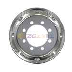 double polished aluminum wheel with rim size 22.5✖7.5 for tires 10R22.5 275/80R22.5