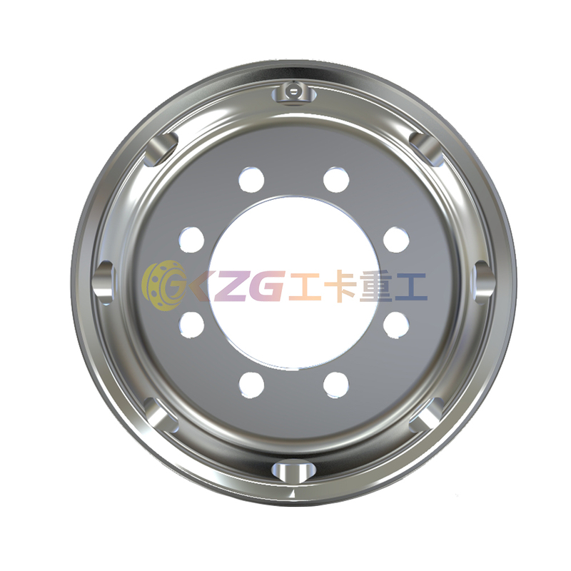 double polished aluminum wheel with rim size 22.5✖7.5 for tires 10R22.5 275/80R22.5