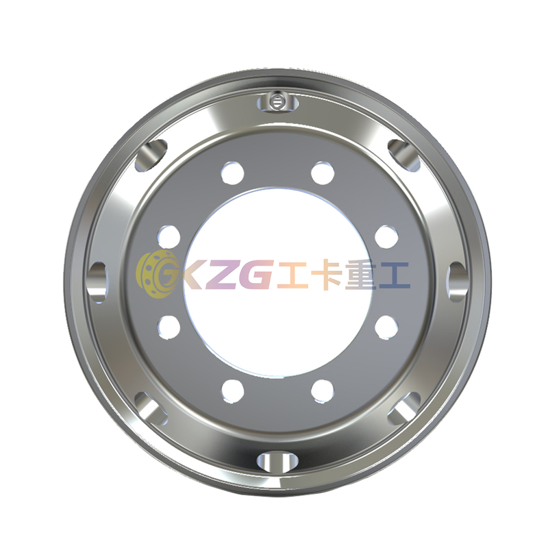 high polished aluminum wheel with rim size 19.5✖7.5 for tires 245/70R19.5