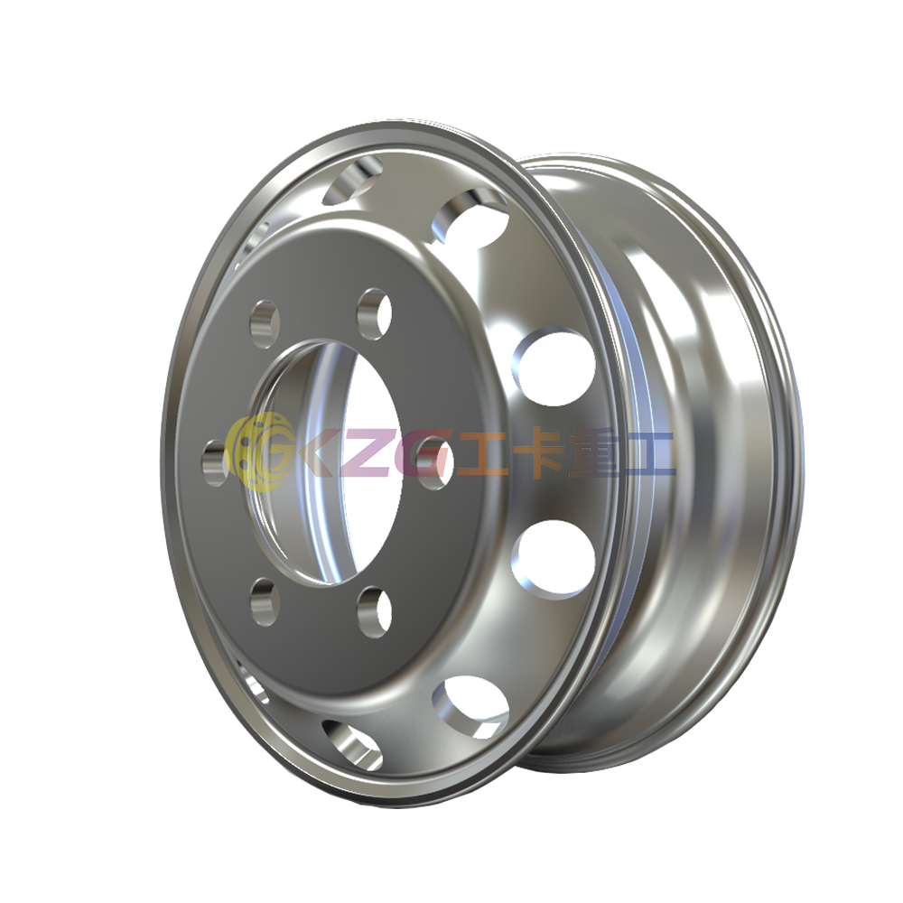 Forged Aluminum Wheels with Rims Size 17.5X6.00 Matched Tires Size 8R17.5