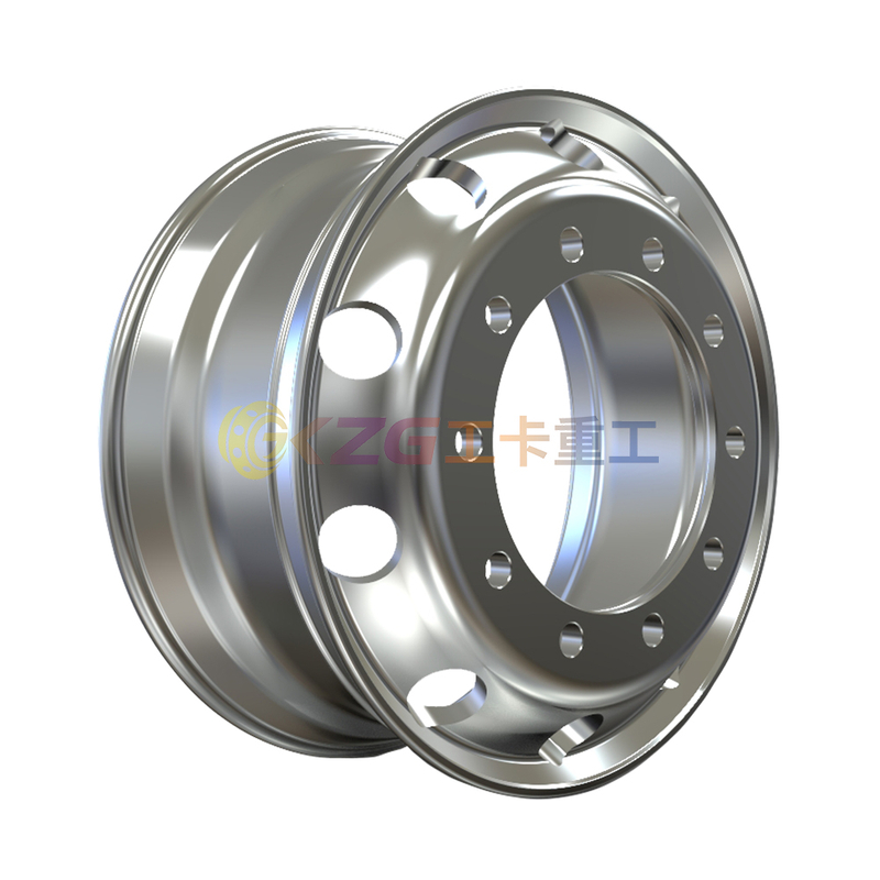 Forged Aluminum Alloy Wheels with Rims Size 24.5X9.00 for Tire Size 12R24.5
