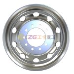 Forged Aluminum Alloy Truck Wheel Rim size 24.5X8.25 for Tires Size 285/75R24.5