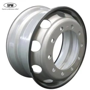 Tubeless Steel Wheel Rim 22.5*6.75 Matched Tire Size 9R22.5 for Truck
