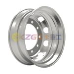 22.5*7.5, Tubeless Steel Wheel, Matched Tyre Size Matched Tyre Size 10R22.5, 245/75R22.5, 275/80R22.5, 275/70R22.5