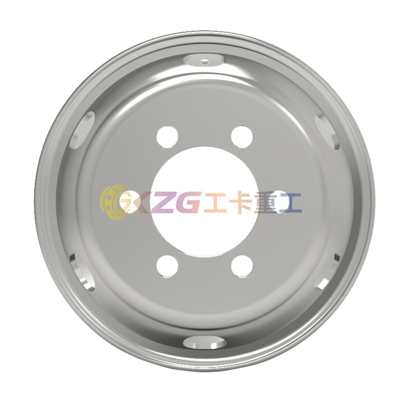 6.75×19.5, Tubeless Steel Wheel with Mitsubishi standard, Matched Tyre Size Matched Tyre Size 9R19.5, 225/70R19.5