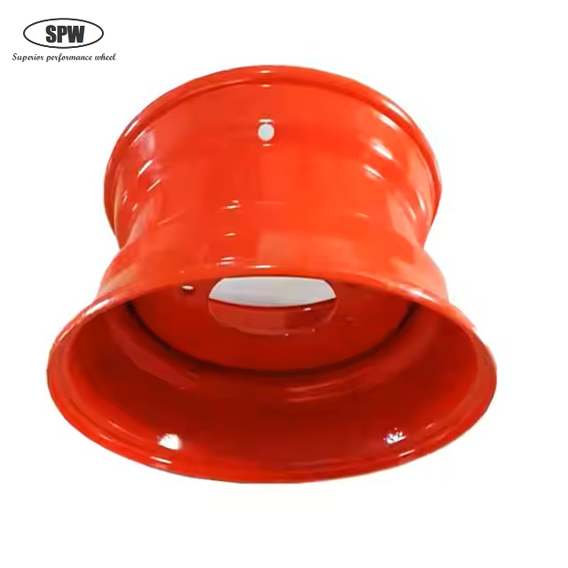 Agricultural wheel rim 9.75×16.5 used in harvester area with customized surface color