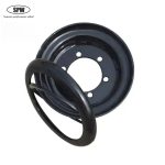 Forklift steel wheel with rim size 4.33R-8 for matching 18*7-8 tire upon split or 3-piece