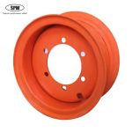 Forklift steel wheel with rim size 4.33R-8 for matching 18*7-8 tire upon split or 3-piece
