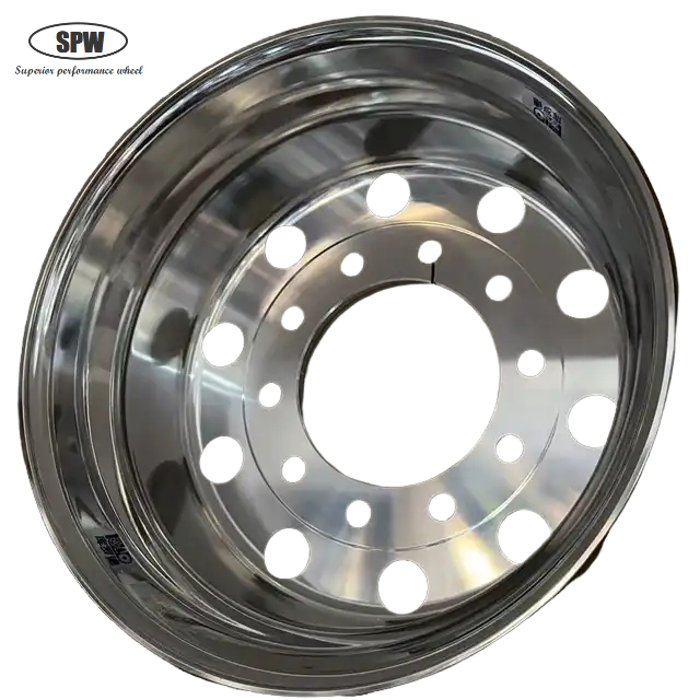High Quality Aluminum wheel rim size 22.5*14.00 matched 445/65R22.5 tires